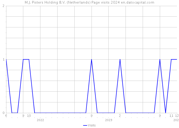 M.J. Pisters Holding B.V. (Netherlands) Page visits 2024 