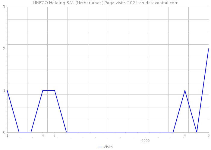 LINECO Holding B.V. (Netherlands) Page visits 2024 