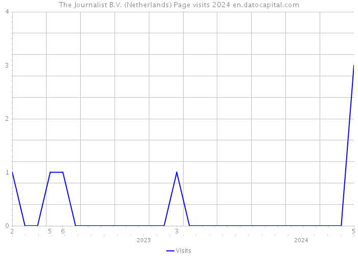 The Journalist B.V. (Netherlands) Page visits 2024 