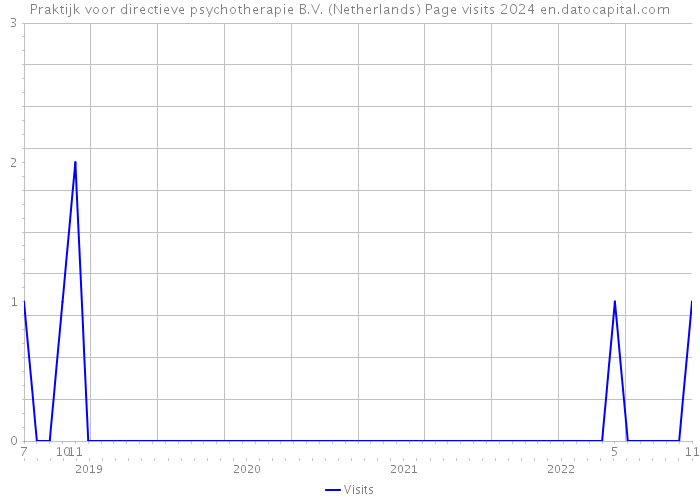 Praktijk voor directieve psychotherapie B.V. (Netherlands) Page visits 2024 