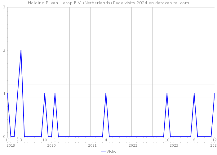Holding P. van Lierop B.V. (Netherlands) Page visits 2024 