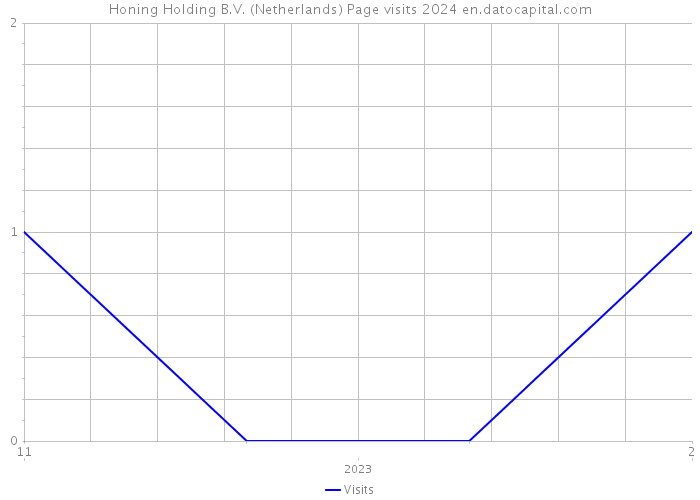 Honing Holding B.V. (Netherlands) Page visits 2024 