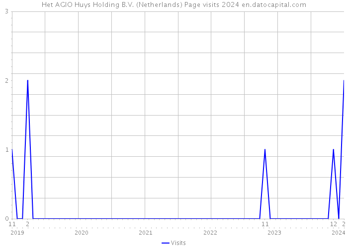 Het AGIO Huys Holding B.V. (Netherlands) Page visits 2024 