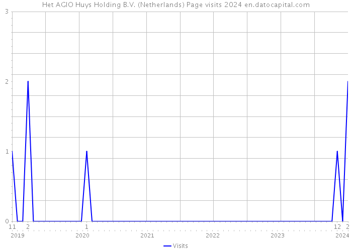 Het AGIO Huys Holding B.V. (Netherlands) Page visits 2024 