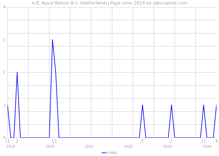 A.E. Appel Beheer B.V. (Netherlands) Page visits 2024 
