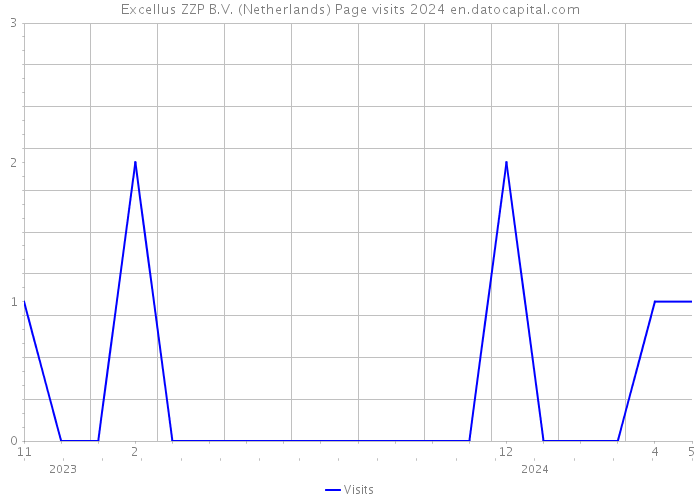 Excellus ZZP B.V. (Netherlands) Page visits 2024 