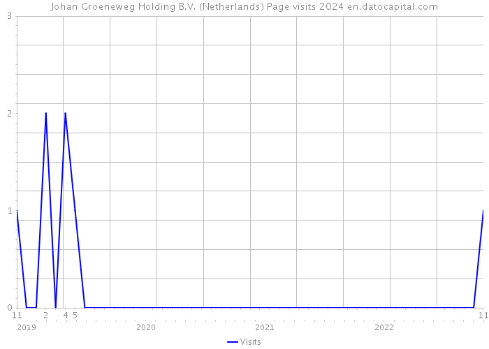 Johan Groeneweg Holding B.V. (Netherlands) Page visits 2024 