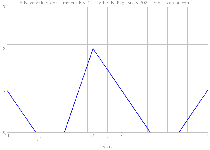 Advocatenkantoor Lemmens B.V. (Netherlands) Page visits 2024 