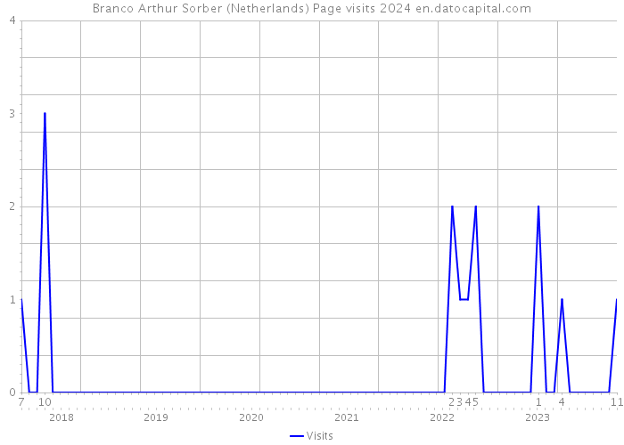 Branco Arthur Sorber (Netherlands) Page visits 2024 