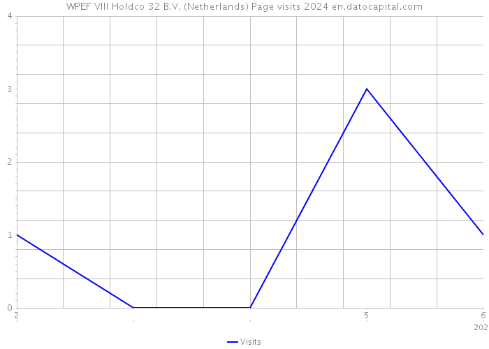WPEF VIII Holdco 32 B.V. (Netherlands) Page visits 2024 