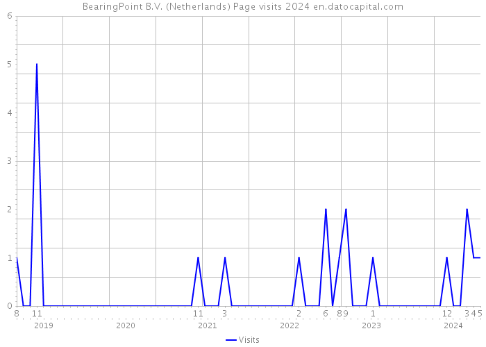 BearingPoint B.V. (Netherlands) Page visits 2024 