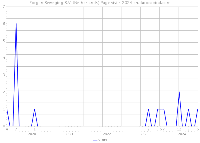 Zorg in Beweging B.V. (Netherlands) Page visits 2024 