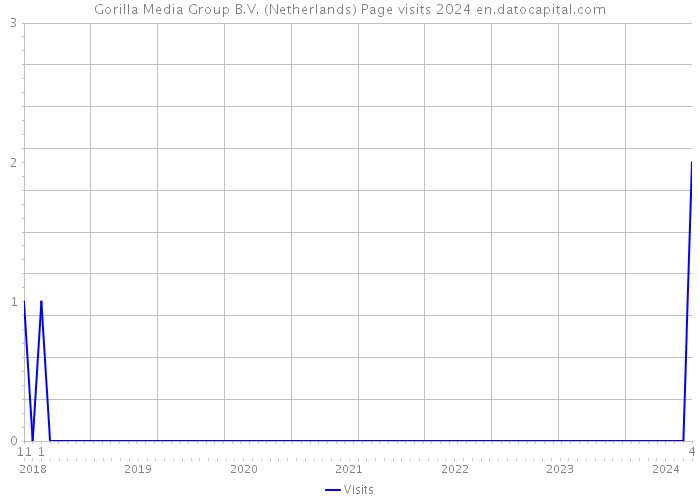 Gorilla Media Group B.V. (Netherlands) Page visits 2024 