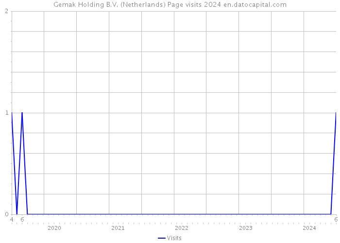 Gemak Holding B.V. (Netherlands) Page visits 2024 