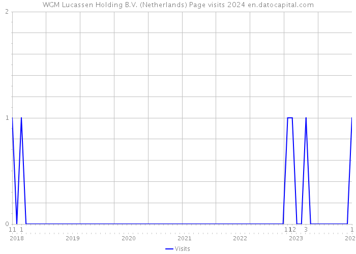 WGM Lucassen Holding B.V. (Netherlands) Page visits 2024 