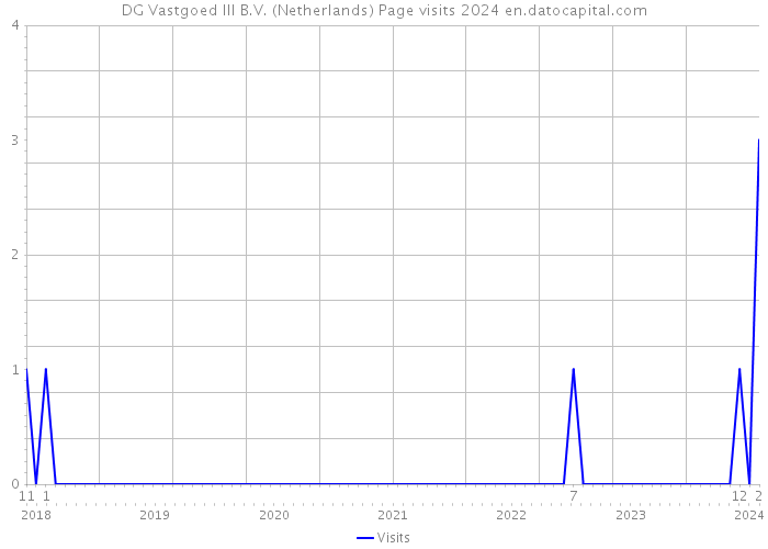 DG Vastgoed III B.V. (Netherlands) Page visits 2024 