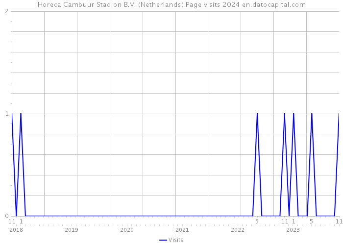 Horeca Cambuur Stadion B.V. (Netherlands) Page visits 2024 