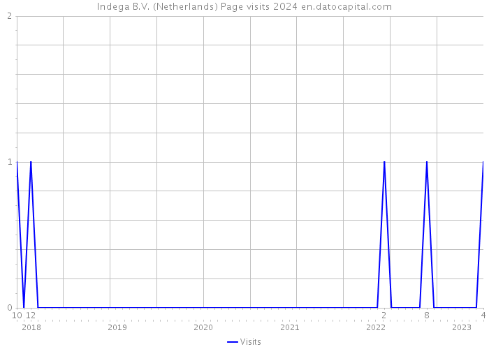 Indega B.V. (Netherlands) Page visits 2024 