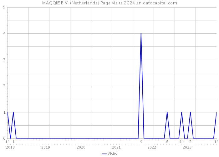 MAQQIE B.V. (Netherlands) Page visits 2024 