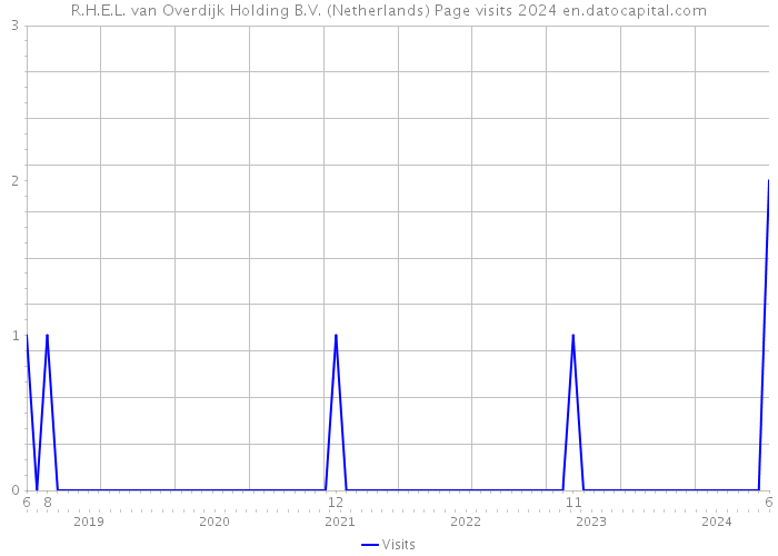 R.H.E.L. van Overdijk Holding B.V. (Netherlands) Page visits 2024 