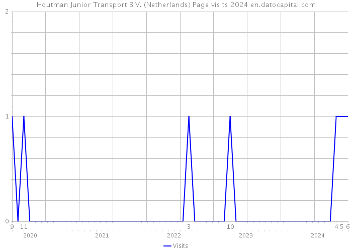 Houtman Junior Transport B.V. (Netherlands) Page visits 2024 