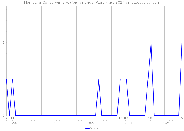Homburg Conserven B.V. (Netherlands) Page visits 2024 