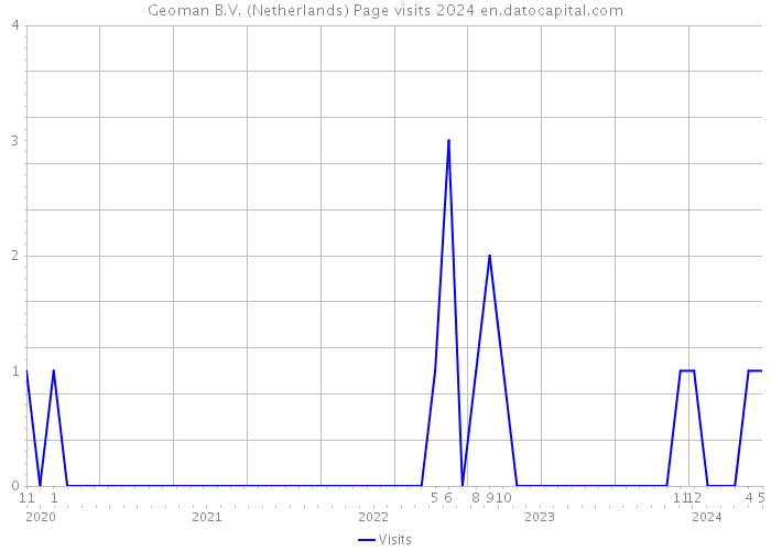 Geoman B.V. (Netherlands) Page visits 2024 