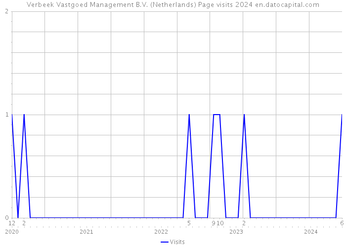 Verbeek Vastgoed Management B.V. (Netherlands) Page visits 2024 