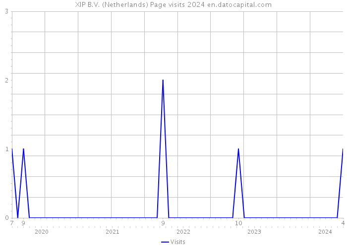 XIP B.V. (Netherlands) Page visits 2024 