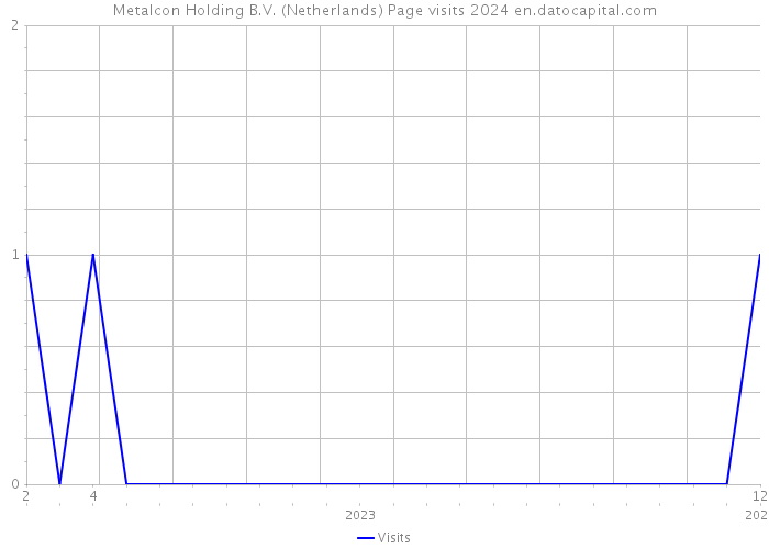 Metalcon Holding B.V. (Netherlands) Page visits 2024 