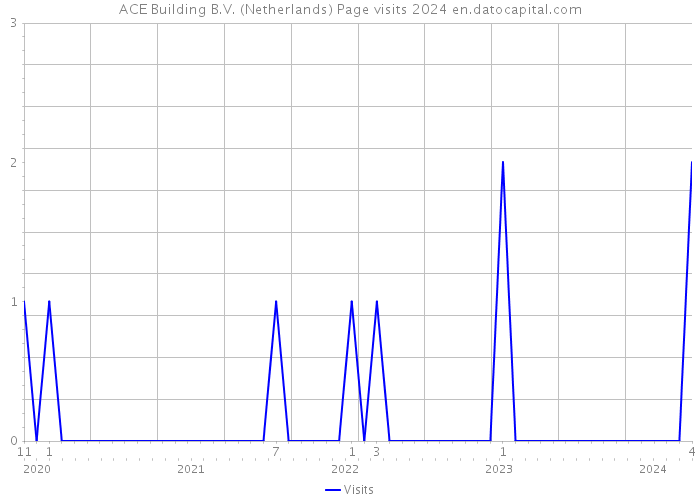 ACE Building B.V. (Netherlands) Page visits 2024 