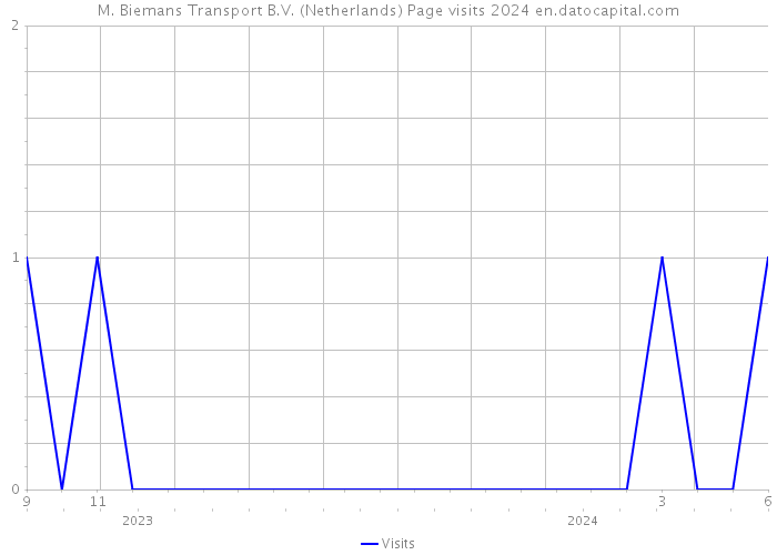 M. Biemans Transport B.V. (Netherlands) Page visits 2024 