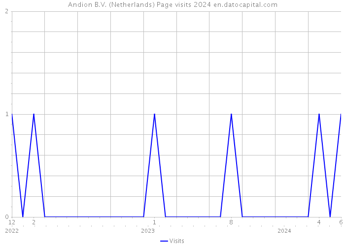 Andion B.V. (Netherlands) Page visits 2024 