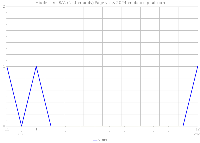 Middel Line B.V. (Netherlands) Page visits 2024 