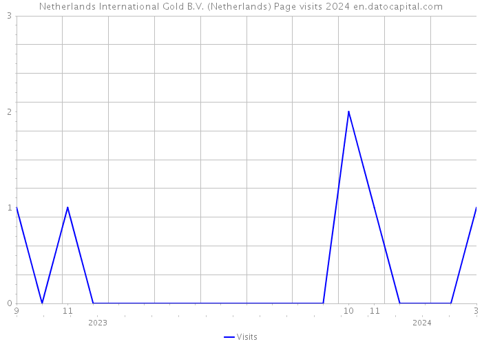 Netherlands International Gold B.V. (Netherlands) Page visits 2024 