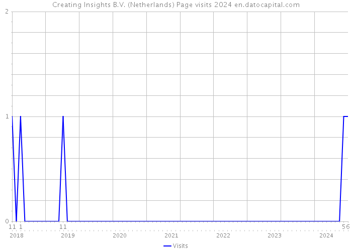 Creating Insights B.V. (Netherlands) Page visits 2024 