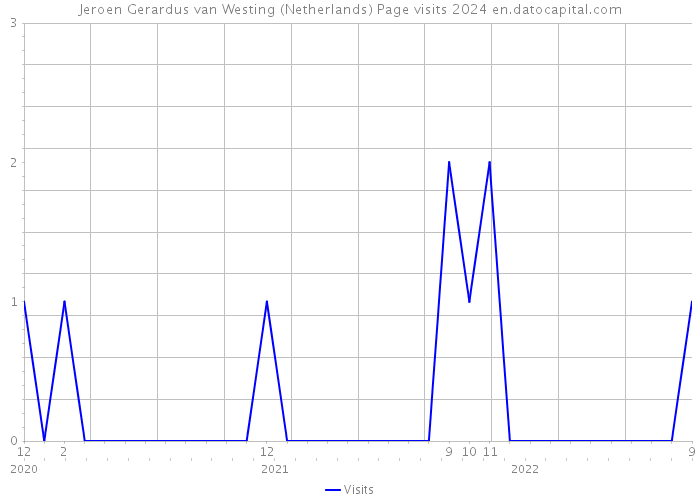 Jeroen Gerardus van Westing (Netherlands) Page visits 2024 