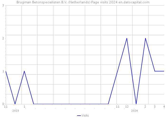 Brugman Betonspecialisten B.V. (Netherlands) Page visits 2024 