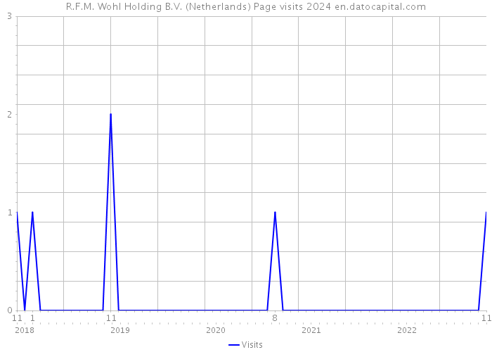 R.F.M. Wohl Holding B.V. (Netherlands) Page visits 2024 