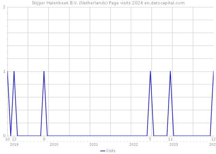 Stijger Halenbeek B.V. (Netherlands) Page visits 2024 