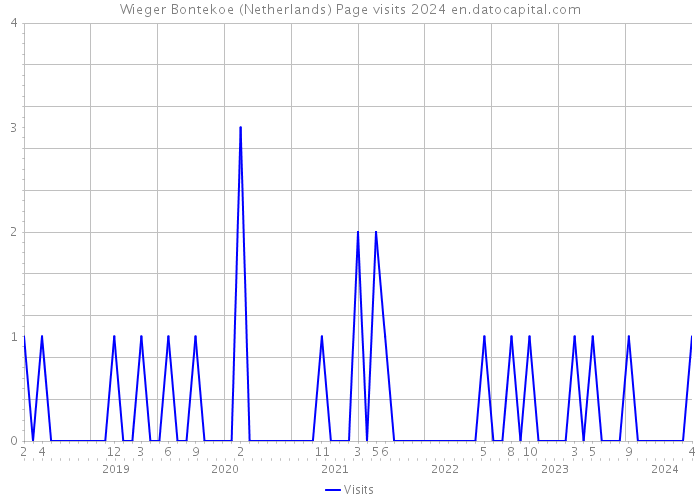 Wieger Bontekoe (Netherlands) Page visits 2024 