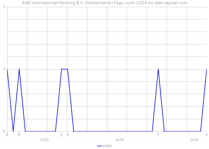 A&E International Holding B.V. (Netherlands) Page visits 2024 