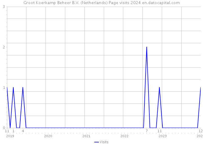 Groot Koerkamp Beheer B.V. (Netherlands) Page visits 2024 