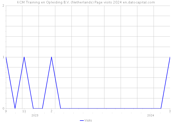 KCM Training en Opleiding B.V. (Netherlands) Page visits 2024 