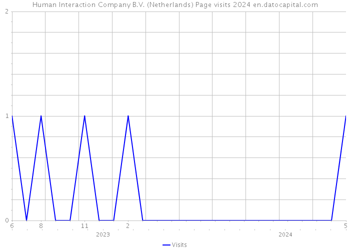 Human Interaction Company B.V. (Netherlands) Page visits 2024 