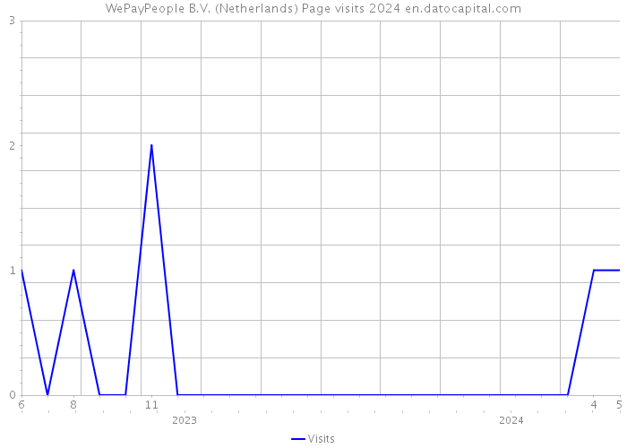 WePayPeople B.V. (Netherlands) Page visits 2024 