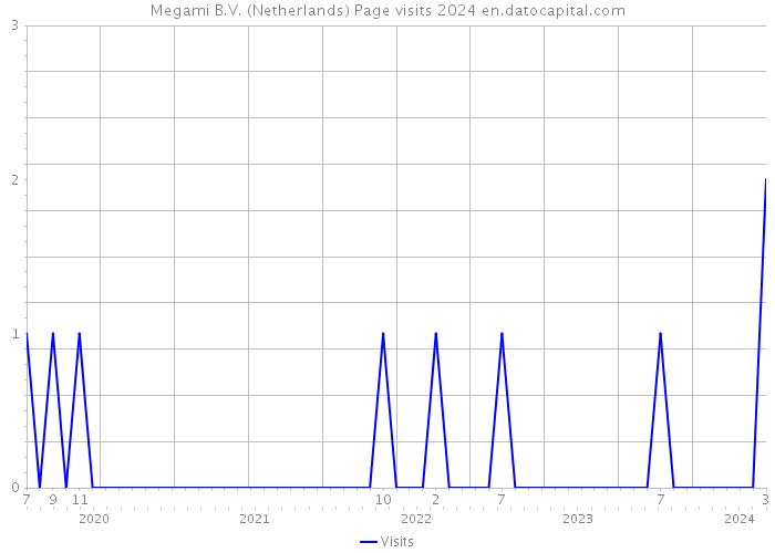 Megami B.V. (Netherlands) Page visits 2024 