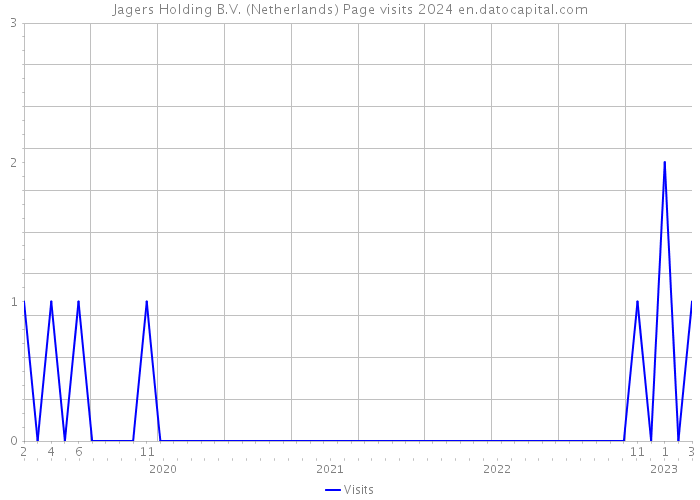 Jagers Holding B.V. (Netherlands) Page visits 2024 