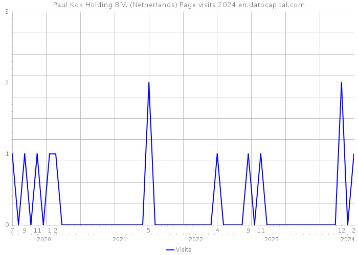 Paul Kok Holding B.V. (Netherlands) Page visits 2024 