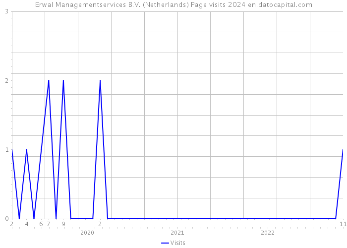 Erwal Managementservices B.V. (Netherlands) Page visits 2024 
